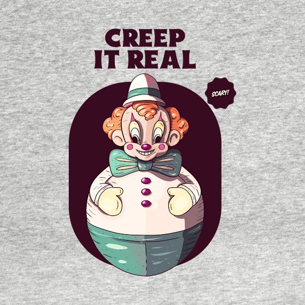 Super creepy halloween circus clown by TomiTee